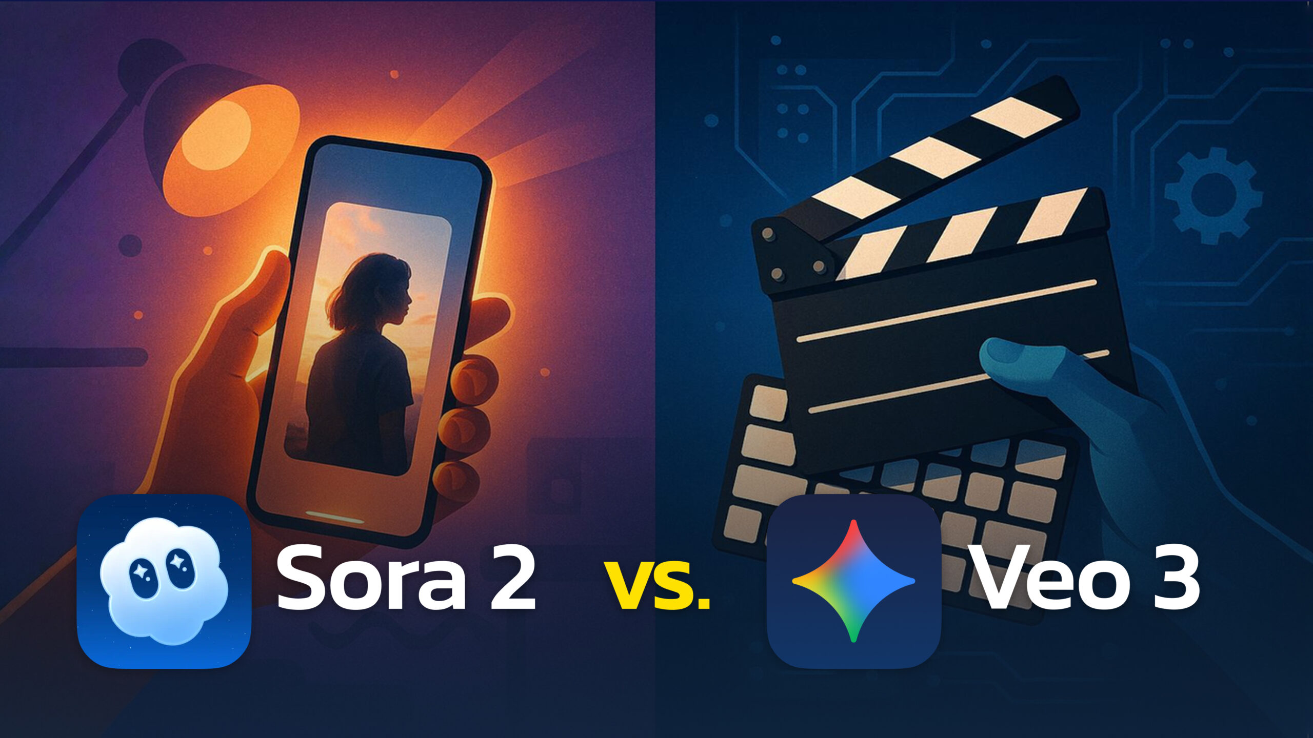 Comparaison entre Sora 2 et VEO3, les deux intelligences artificielles les plus puissantes pour créer une vidéo IA virale en 2025.