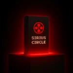 Image d’un livre noir et rouge représentant le Sirius Circle, une formation business innovante et puissante en 2025.